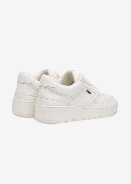 Baskets vegan en matière végétale | blanc "gen 1 corn full white" - Moea