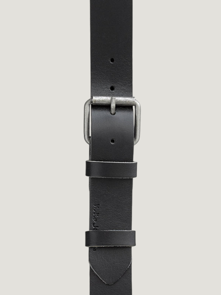 Ceinture en cuir tannage végétal | noir "pedersson black" - Nudie Jeans