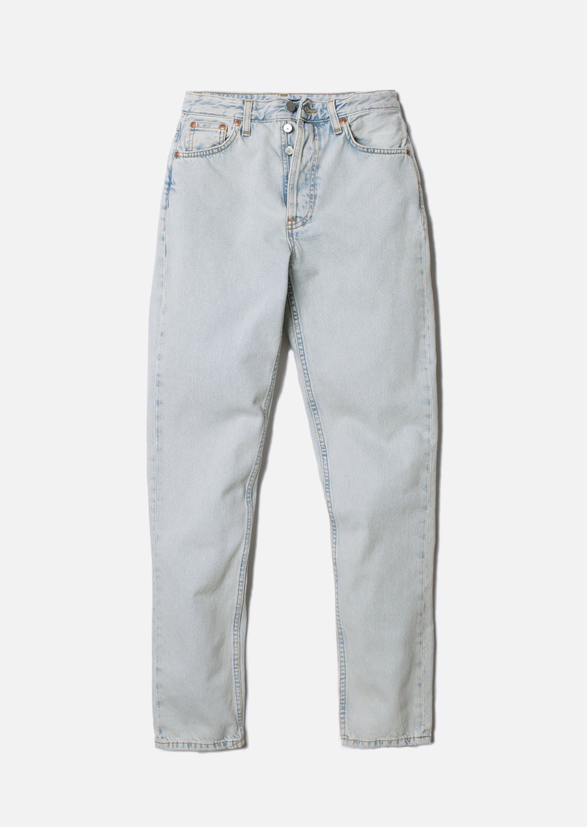 Jean mom bleu délavé en coton bio - breezy britt touch of blue, Nudie Jeans, photo 5