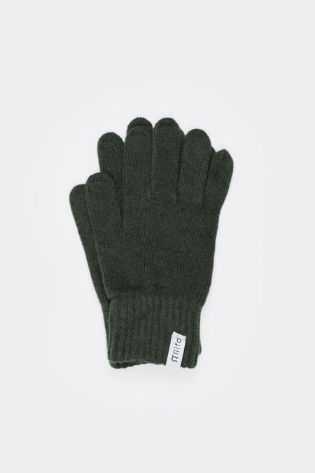 Gants homme en cachemire recyclé |  vert "guanti pier paolo - verde foresta"