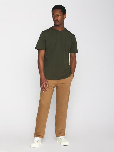 T-shirt en coton bio | vert "regular fit basic tee forrest night", Knowledge Cotton Apparel, photo 3