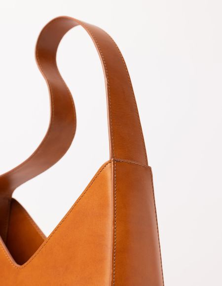 Sac à main en cuir tannage végétal | marron "vicky cognac classic leather", O My Bag, photo 5