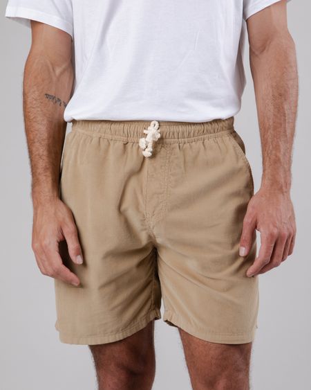 Short en velours côtelé de coton bio | beige "baby cord summer short sand yellow"