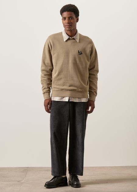 Sweat en coton bio | marron "Peace - almond", Bask in the Sun, photo 3