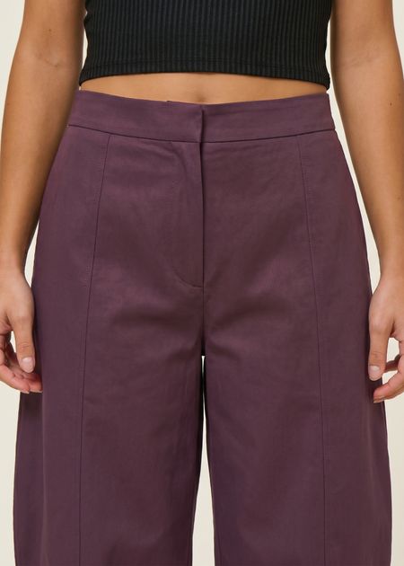 Pantalon ballon en coton bio | bordeaux "yauri - cherry lacquer, Jan'n June, photo 3