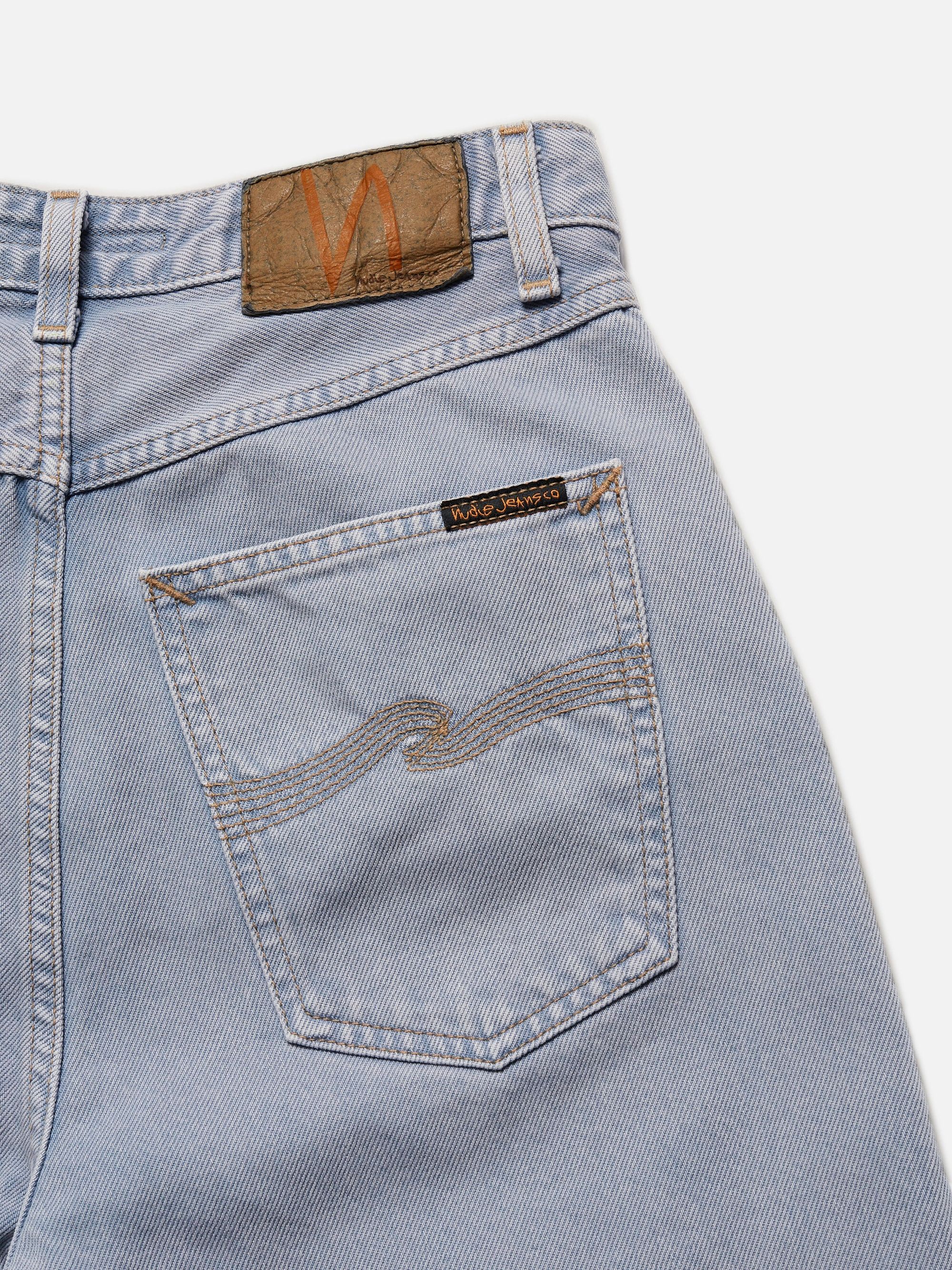 Jeans mit geradem Schnitt in Washed-Violett aus Bio-Baumwolle - lofty lo purple mist, Nudie Jeans, Foto 5