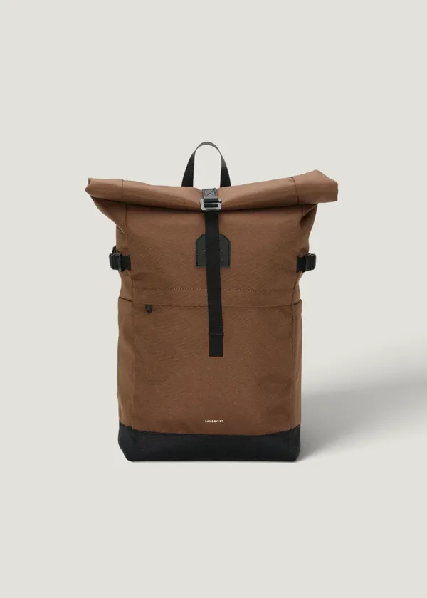 Sac à dos 23l en matière recyclée | marron "Icon rolltop backpack 14 - brown", Sandqvist