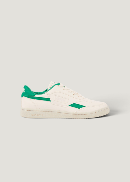 Baskets vegan | blanc et vert "Basket en recyclé - modelo '89 icon jade" - SAYE