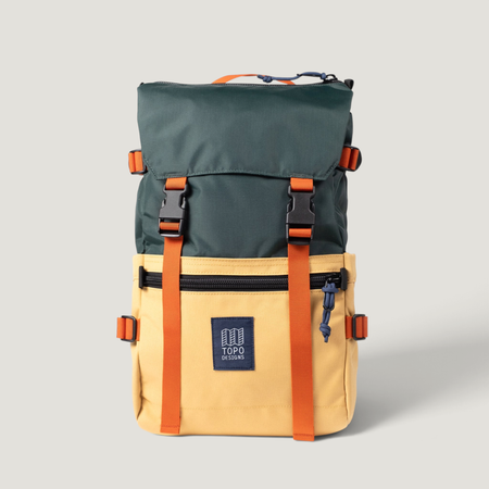 Sac à dos 20L en nylon recyclée | vert et jaune "Rover pack classic 20l - forest / goldenrod", Topo Designs