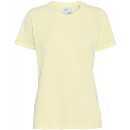 T-shirt jaune pâle en coton bio - soft yellow