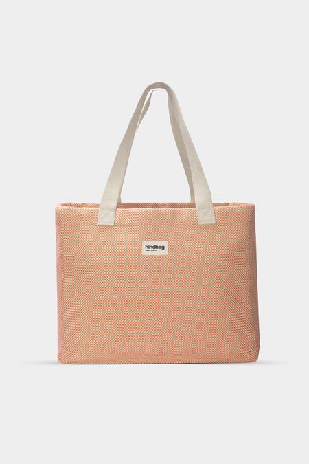 Sac cabas en coton bio | tressage corail "claude - tressage corail"