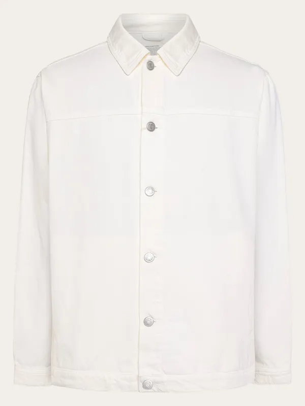 Veste en coton bio | écru "twill workwear jacket - egret", Knowledge Cotton Apparel