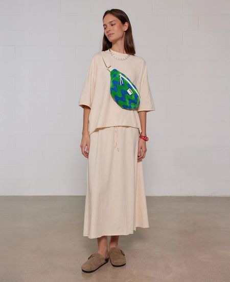 Banane en éponge en coton bio | bicolore "goa waistbag" - Wouf