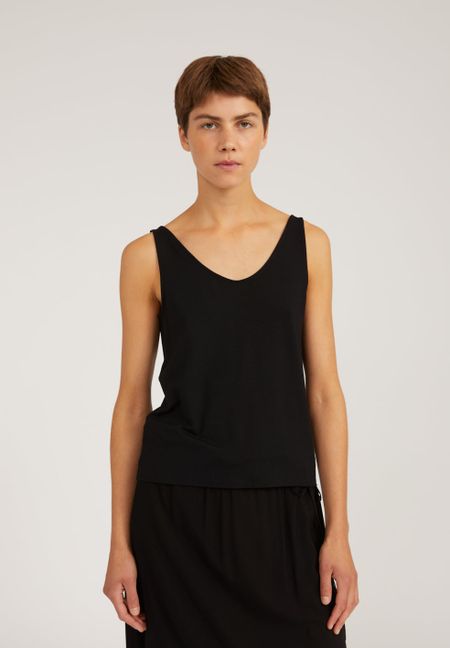 Débardeur noir en lenzing - ajaa
