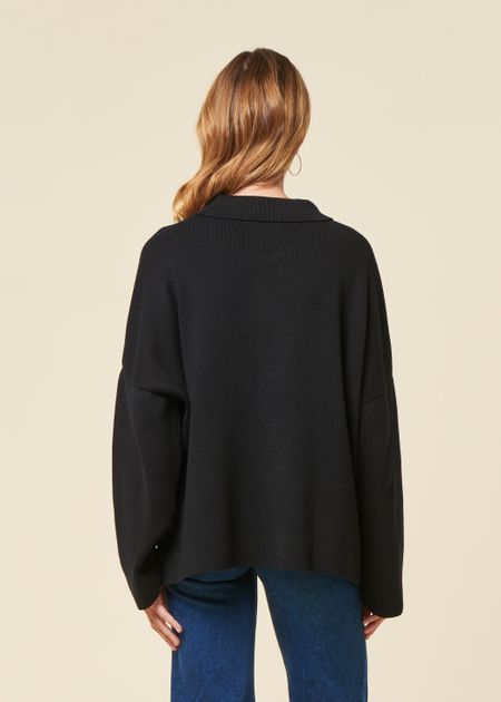 Gilet en coton bio | noir "anjo - black", Jan'n June, photo 4