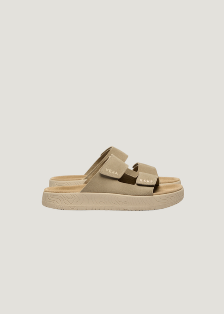 Sandales en cuir suède | beige "Etna - taupe_almond" - Veja