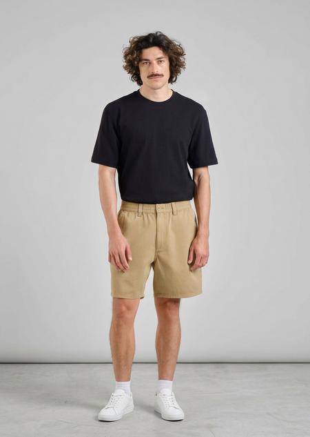 Short en coton bio | beige "olmen - kelp" - Dedicated