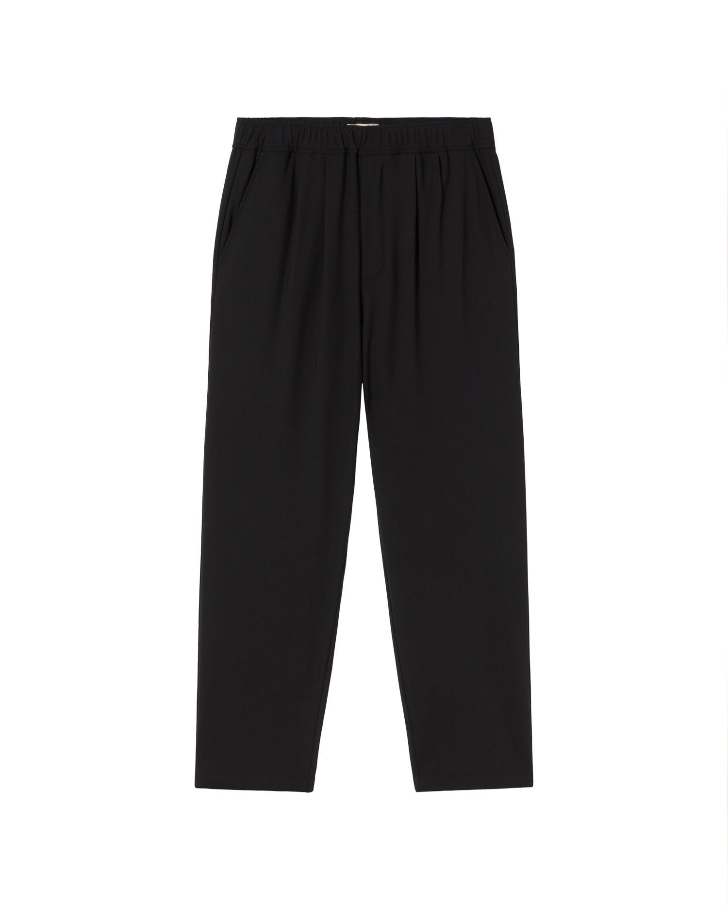 Pantalon droit en laine | noir "black damien pants", Thinking Mu, photo 6