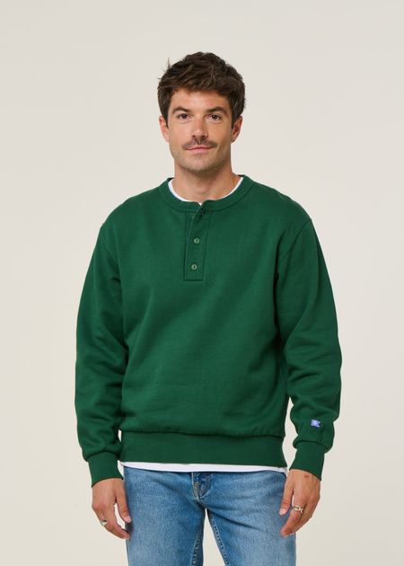 Sweat en coton bio | vert "bally vert foret - green forest"