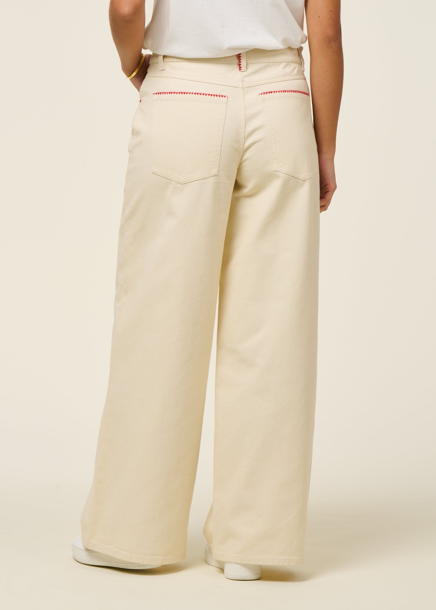 Weite Jeans aus Bio-Baumwolle | Ecru "pannacota hedda pants", Thinking Mu, Foto 5