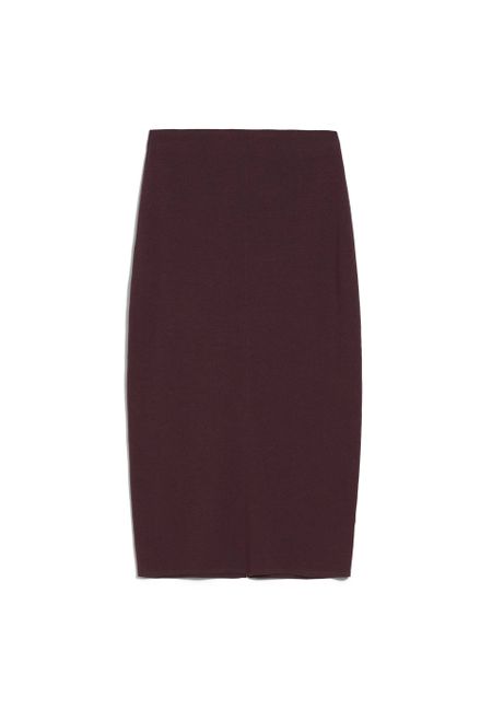 Jupe longue prune en tencel et coton bio - milanaa fudge