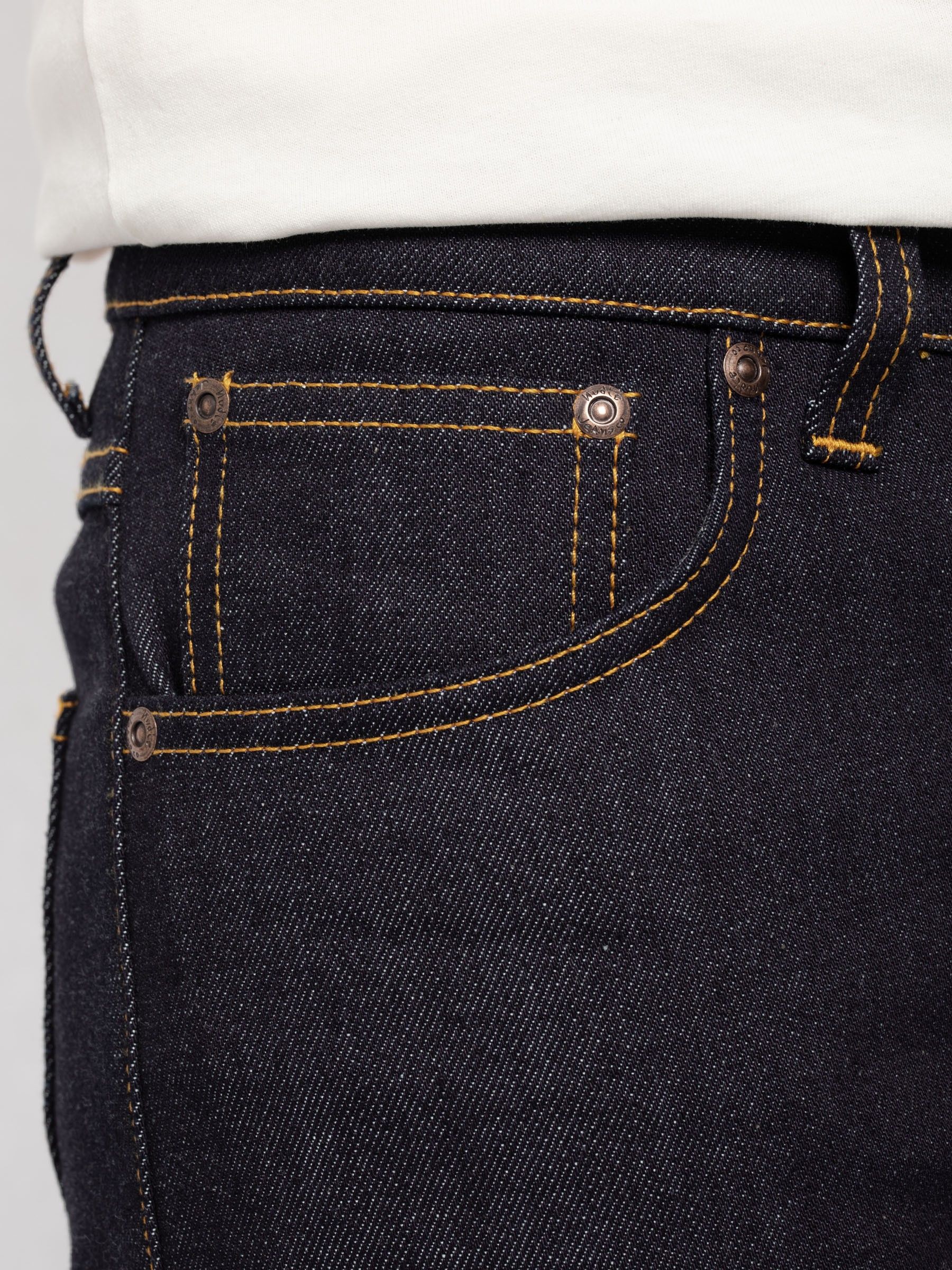 Jean slim indigo brut en coton bio - lean dean dry indigofera, Nudie Jeans, photo 5