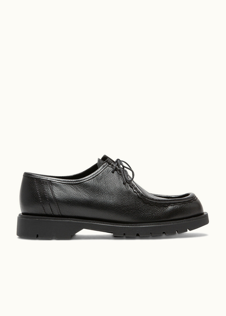 Derbies made in france en cuir grainé tannage végétal | noir "padror g vgt noir" - Kleman