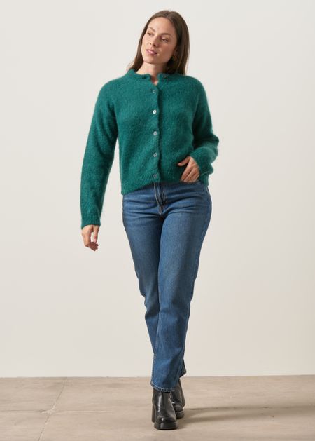 Gilet en mohair certifié | vert émeraude "moha", WeDressFair, photo 5