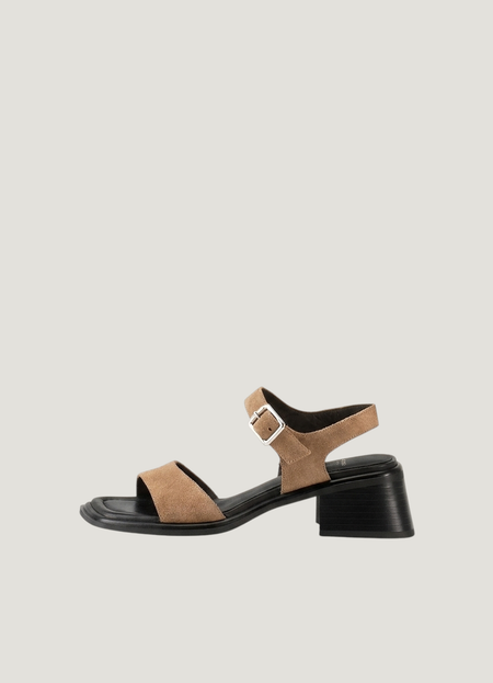 Sandales à talons allure en cuir certifié | marron "ines dk sand" - Vagabond