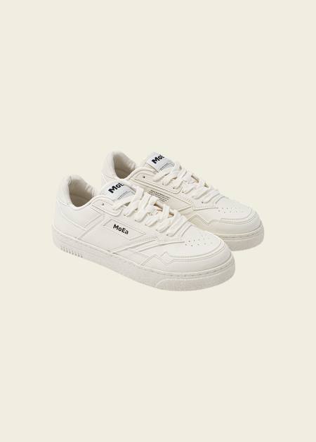 Baskets vegan | blanc "gen9 - corn pure white grained" - Moea