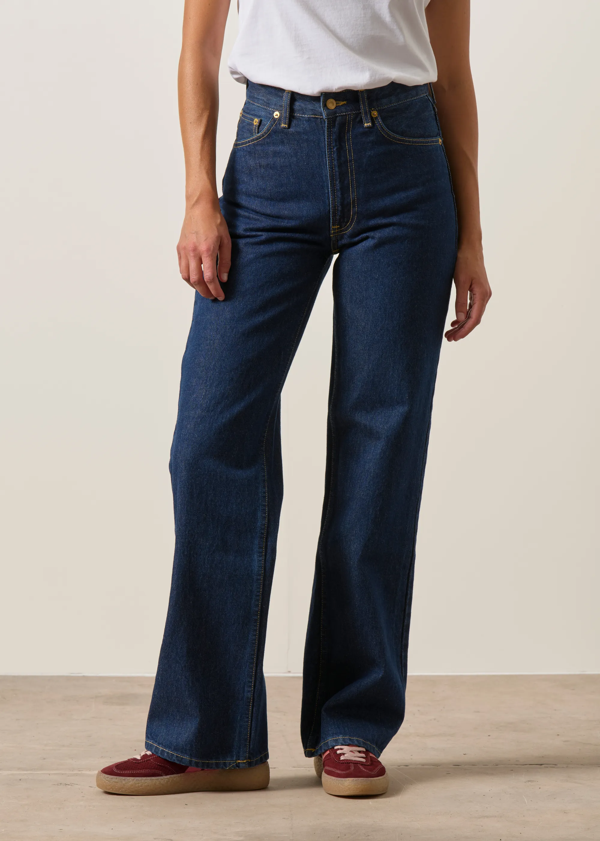 Jean droit large en coton bio | bleu brut "clean eileen classic blue", Nudie Jeans, photo 2