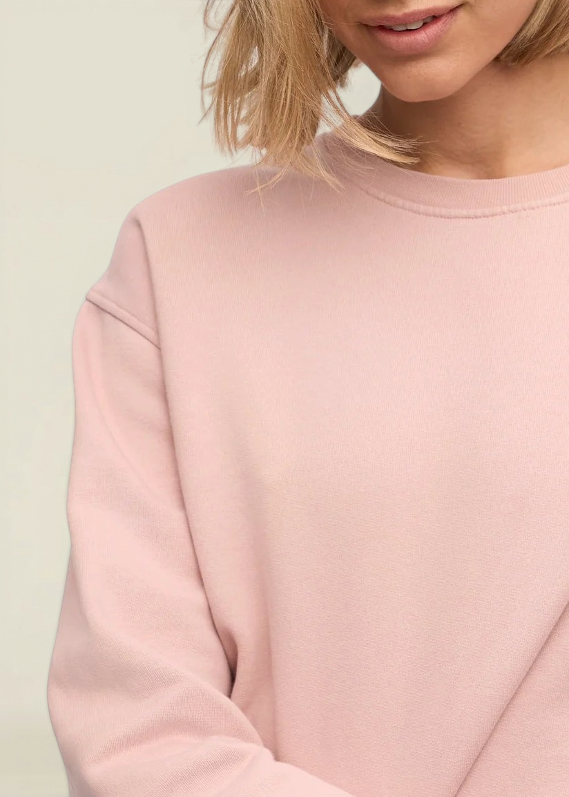 Sweatshirt aus Bio-Baumwolle | rosa "faded pink", Colorful Standard, Foto 2