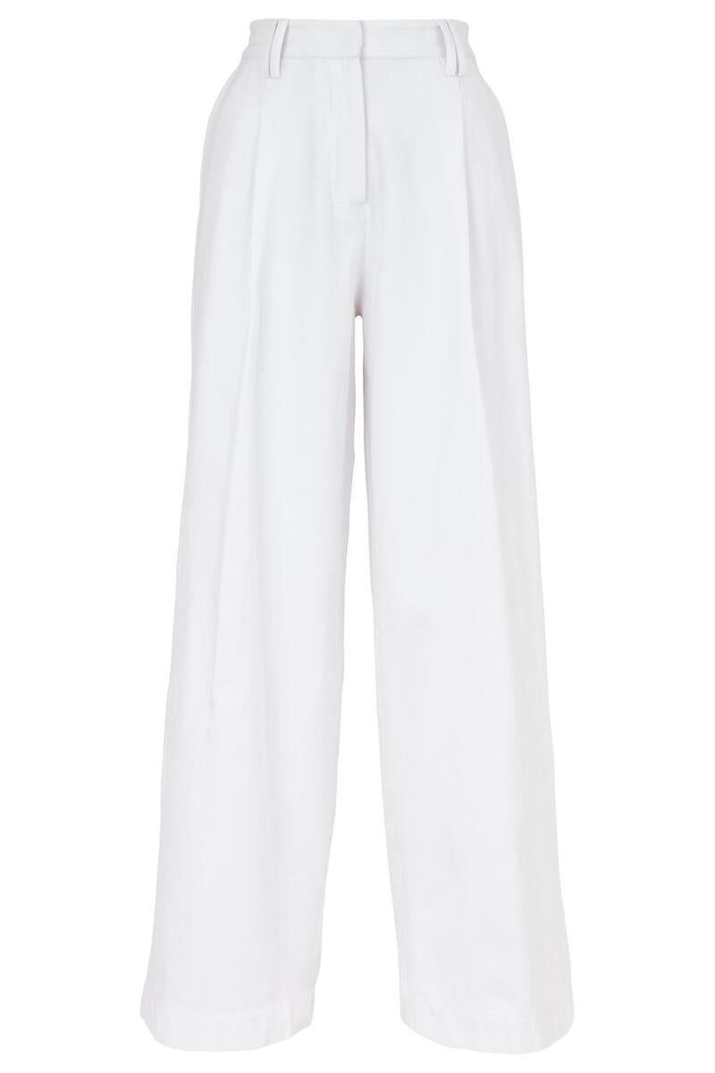 Pantalon ample blanc en coton bio - amita, People Tree, photo 4