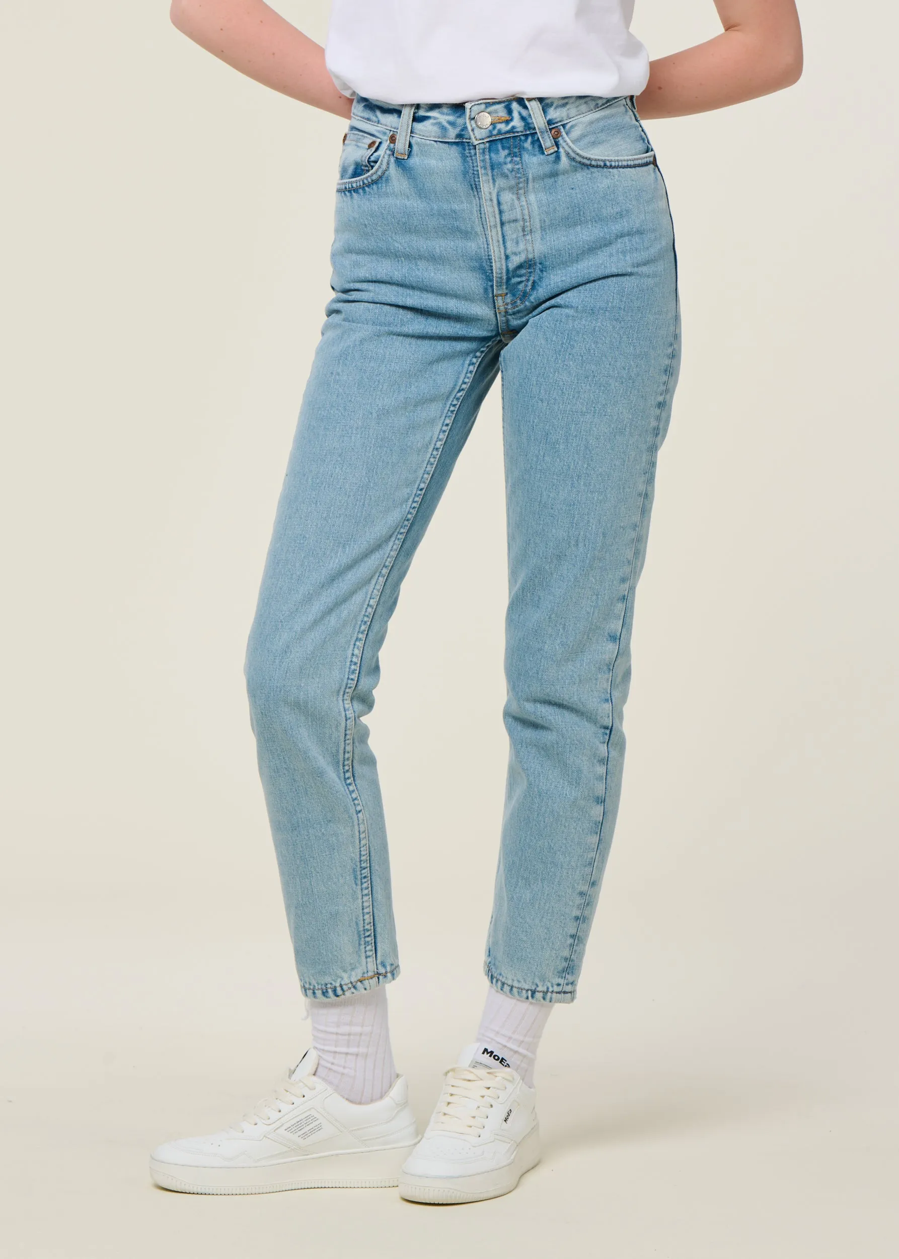 Jean mom en coton bio | bleu clair "breezy britt summer salt", Nudie Jeans, photo 3