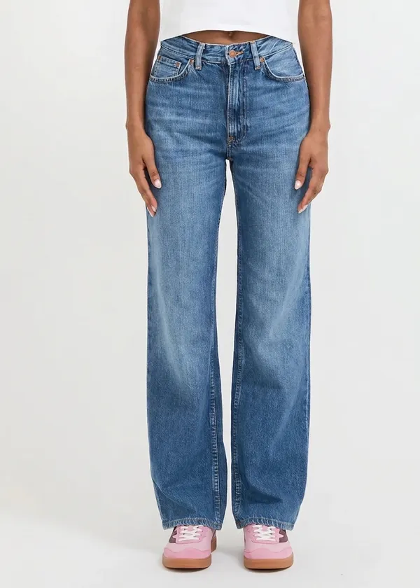 Jean droit large en coton bio | bleu "clean eileen clear skies", Nudie Jeans