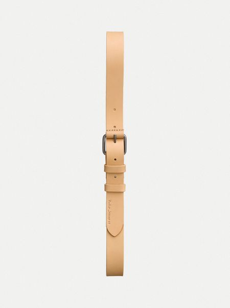 Ceinture beige en cuir tannage végétal - dwayne