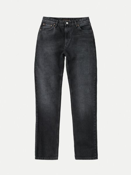 Verwaschene Jeans mit geradem Schnitt aus Bio-Baumwolle | Schwarz "lofty lo vintage black", Nudie Jeans, Foto 6