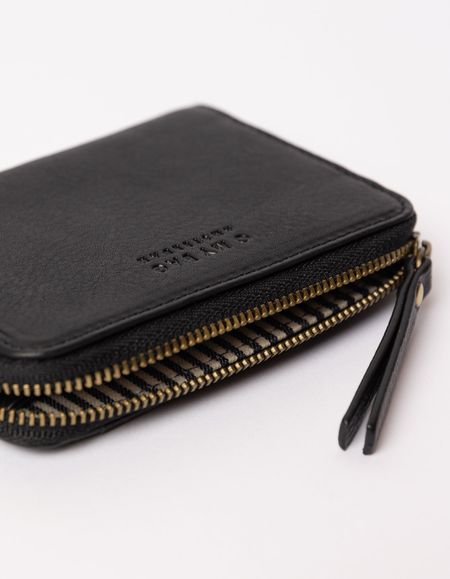 Portefeuille en cuir certifié | noir "robbie - black soft grain leather", O My Bag, photo 4