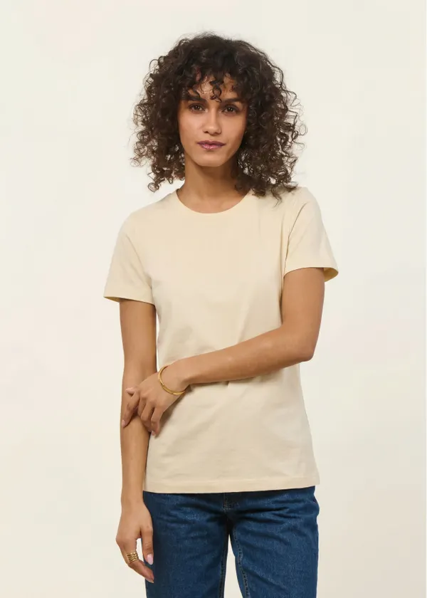 T-shirt en coton bio | écru, WeDressFair