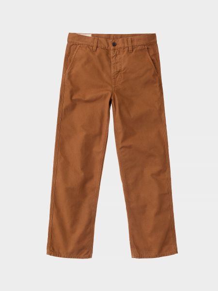 Pantalon droit camel en coton bio - lazy leo canvas, Nudie Jeans, photo 6