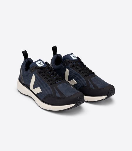 Baskets de sport en recyclé | marine et blanc "condor 2 alveomesh nautico pierre black" - Veja