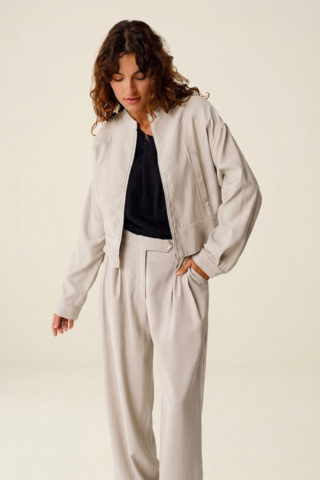 Veste en ecovero | beige "elene" - SKFK