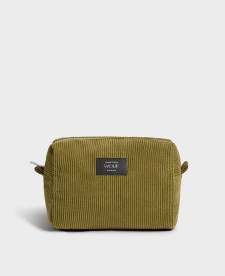 Trousse de toilette en coton bio | "olive toiletry bag"