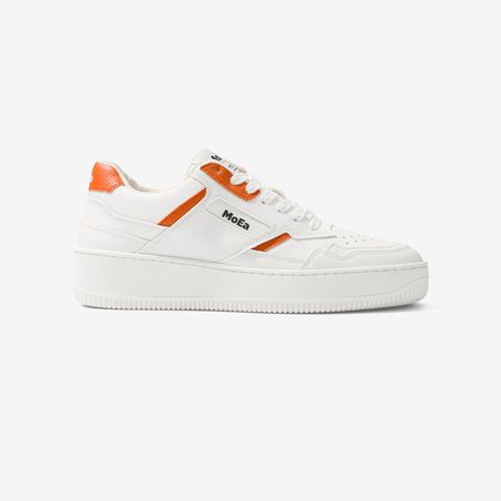 Baskets vegan en matière végétale | orange "gen1 orange white & orange"