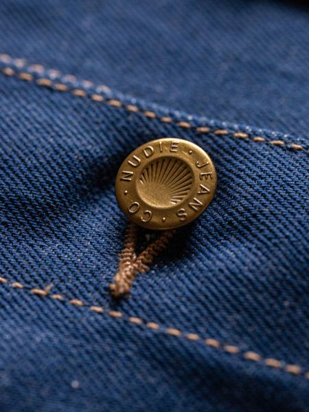 Veste en jean brut en coton bio - kelly western jacket 70's blue denim, Nudie Jeans, photo 6