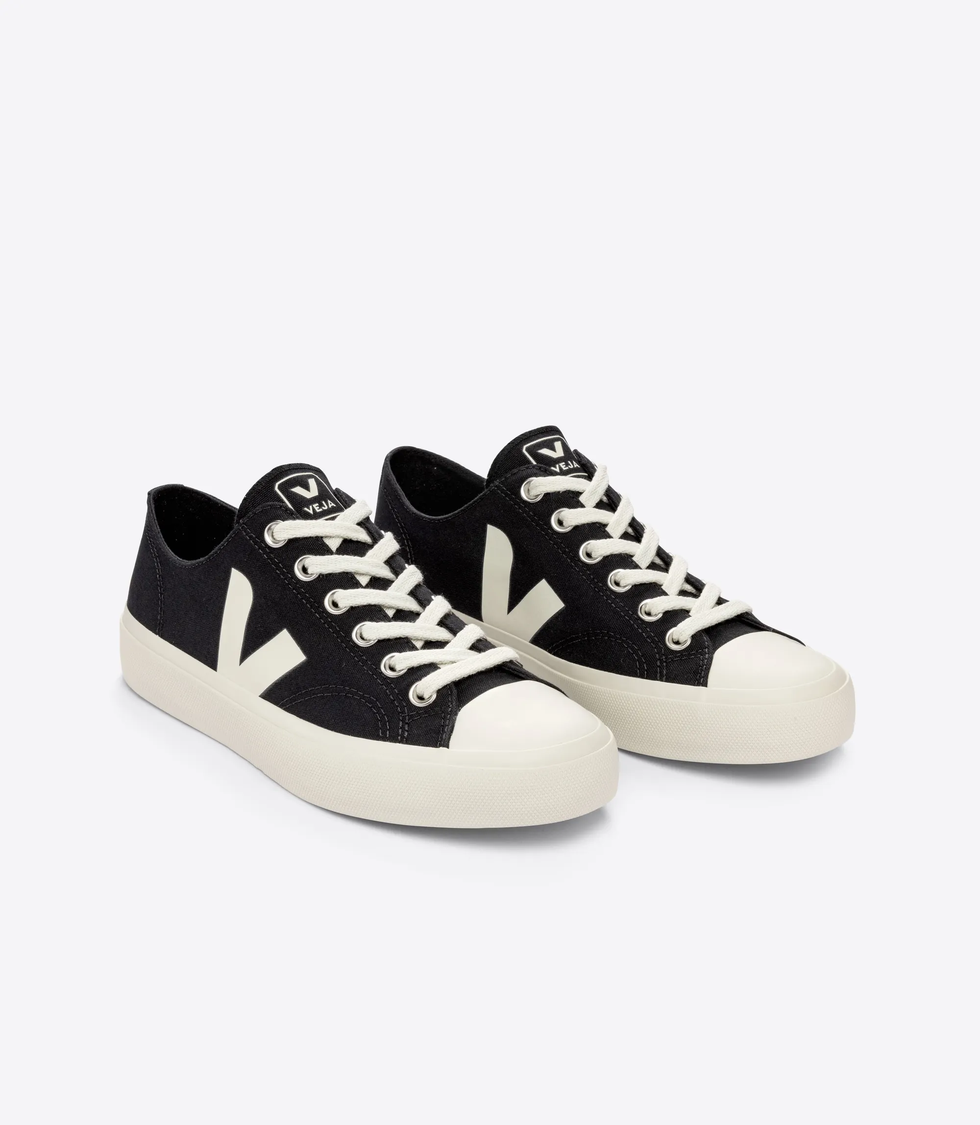 Baskets basses en coton bio | noir "wata ii low canvas black pierre", Veja, photo 3