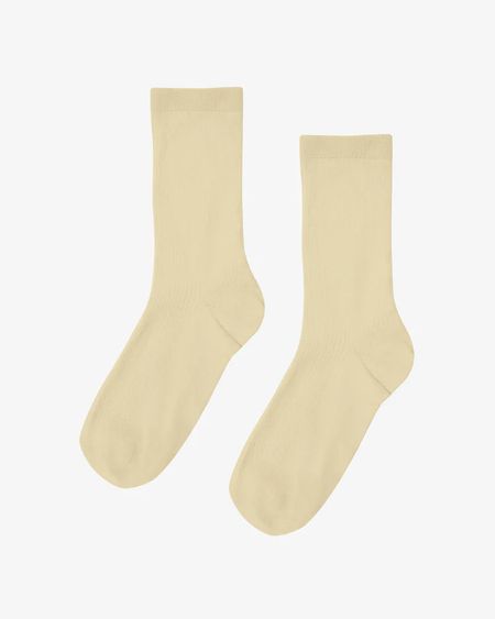 Chaussettes en coton bio | jaune - soft yellow