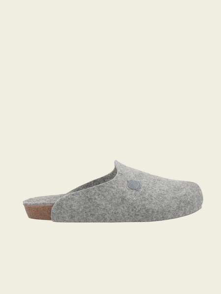 Chaussons sabots en matières recyclées | gris "helsinki monochrome gray"