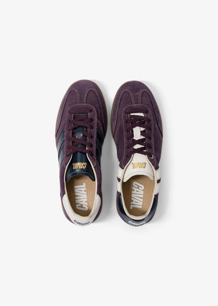 Baskets en cuir certifié | prune "mystic twilight pulse" - Caval