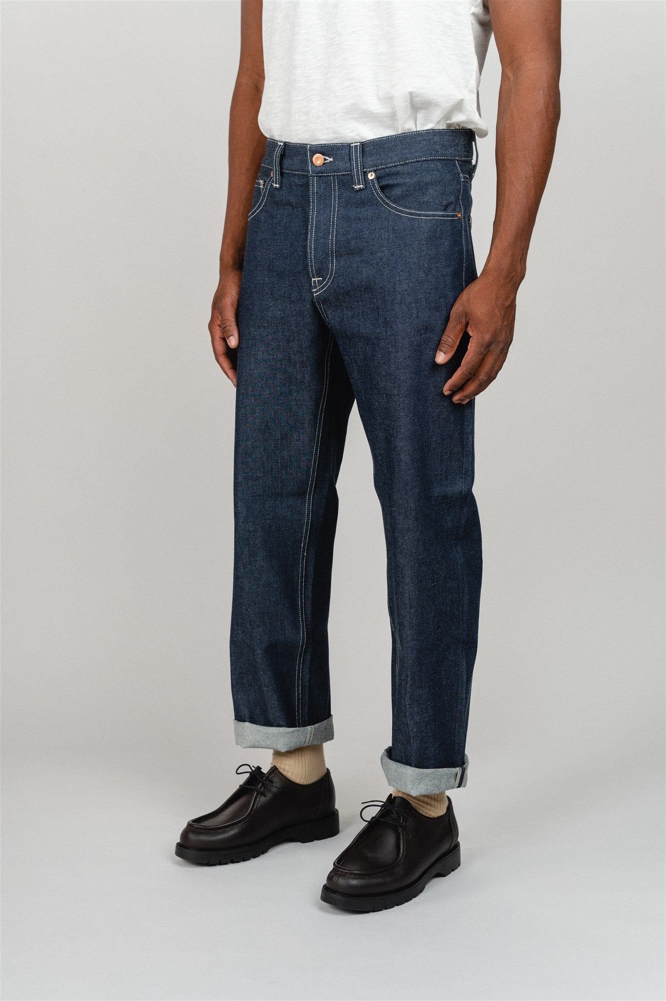 Jean droit brut toile japonaise en coton bio - rad rufus exclusif wdf x nudie jeans, Nudie Jeans, photo 1